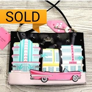 NWT Kate Spade Sima Pink Cadillac Crossbody Purse/Clutch